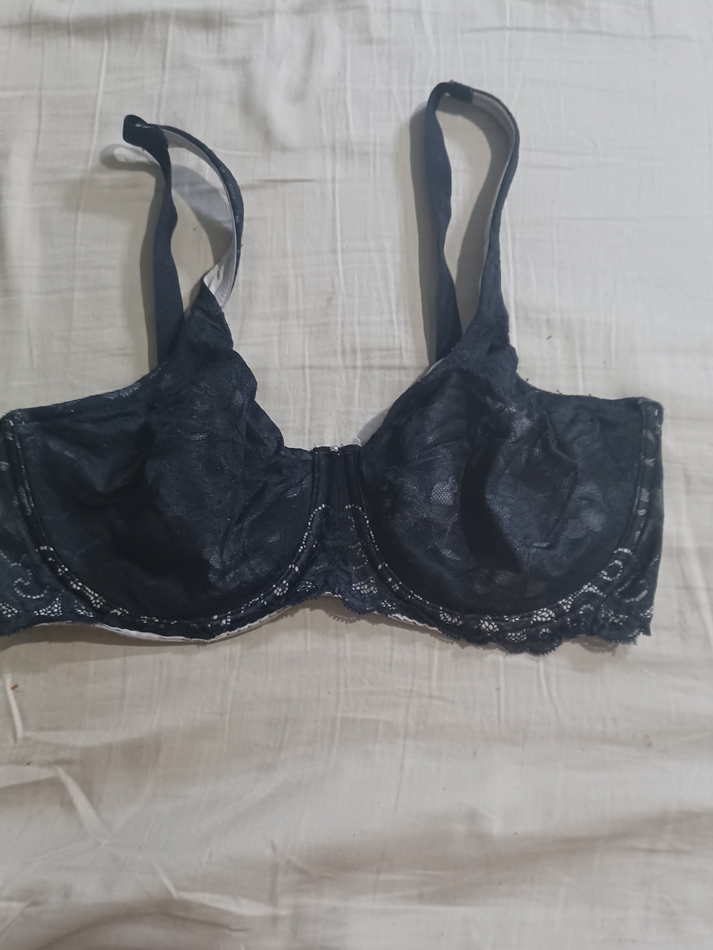 Zara Black Lace Underwire Bra